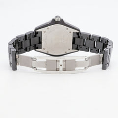 Chanel J12 Diamond Bezel H1174 Black Dial Men's Watch — Good