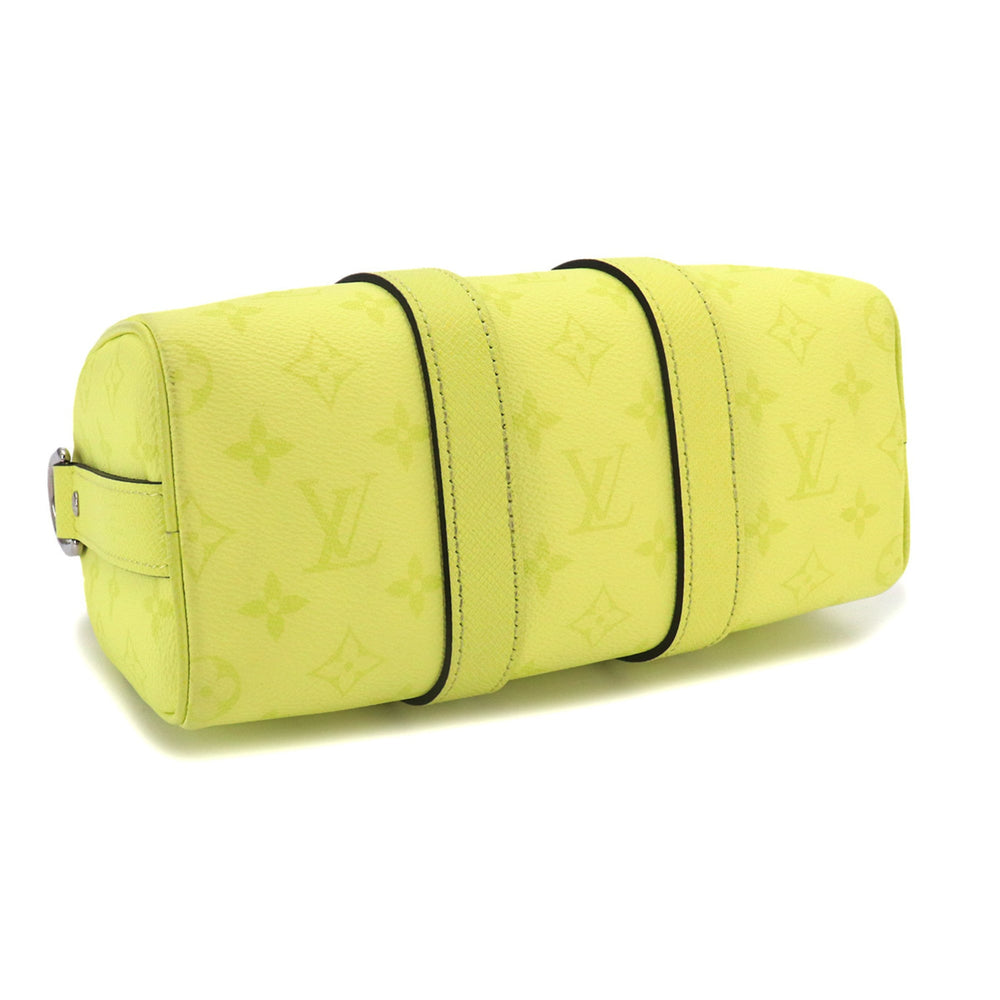 Louis Vuitton Keepall Bandouliere 25, Taigarama 2-way Hand/Shoulder Handbag, Lemon Yellow, M14078, RFID — Like New