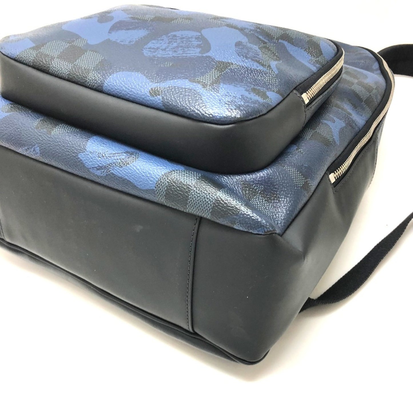 LOUIS VUITTON N41510 Damier Cobalt Andy Backpack, Canvas, Men's, Blue