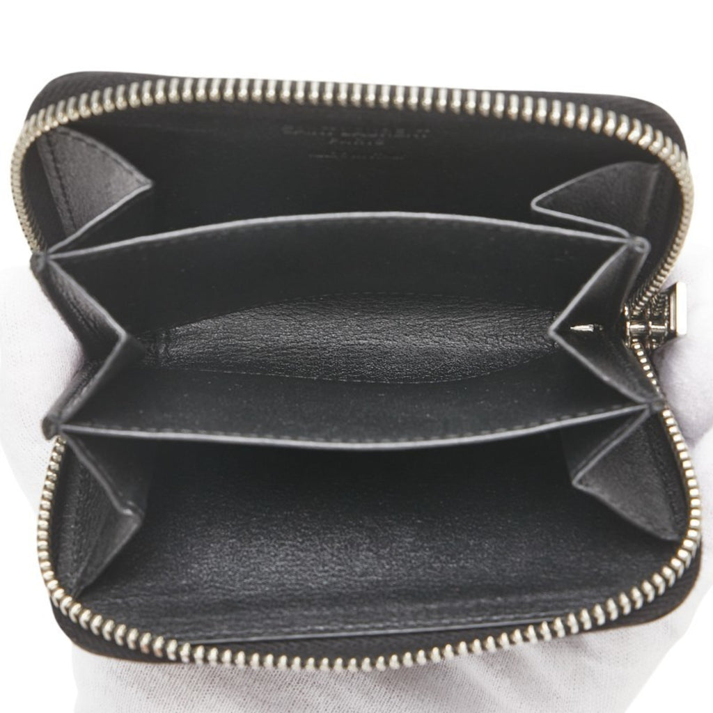 Saint Laurent 506522 Women's Leather Coin Purse/coin Case Black