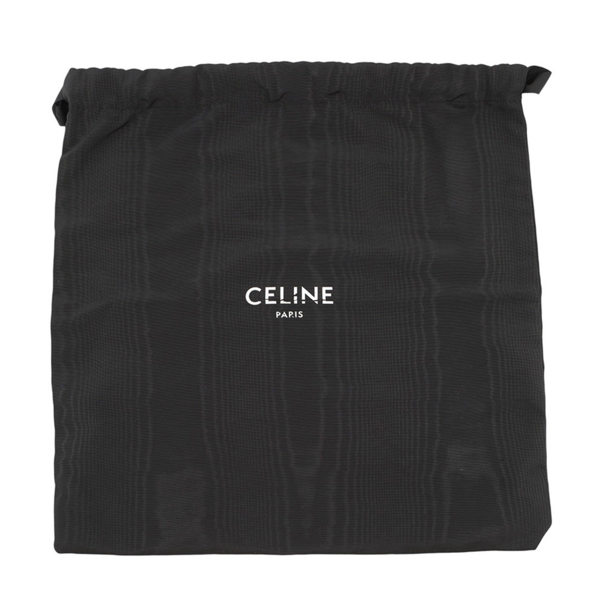 Celine Triomphe Flap Shoulder Bag, Leather, 111592ETH, Black, Handbag — Like New