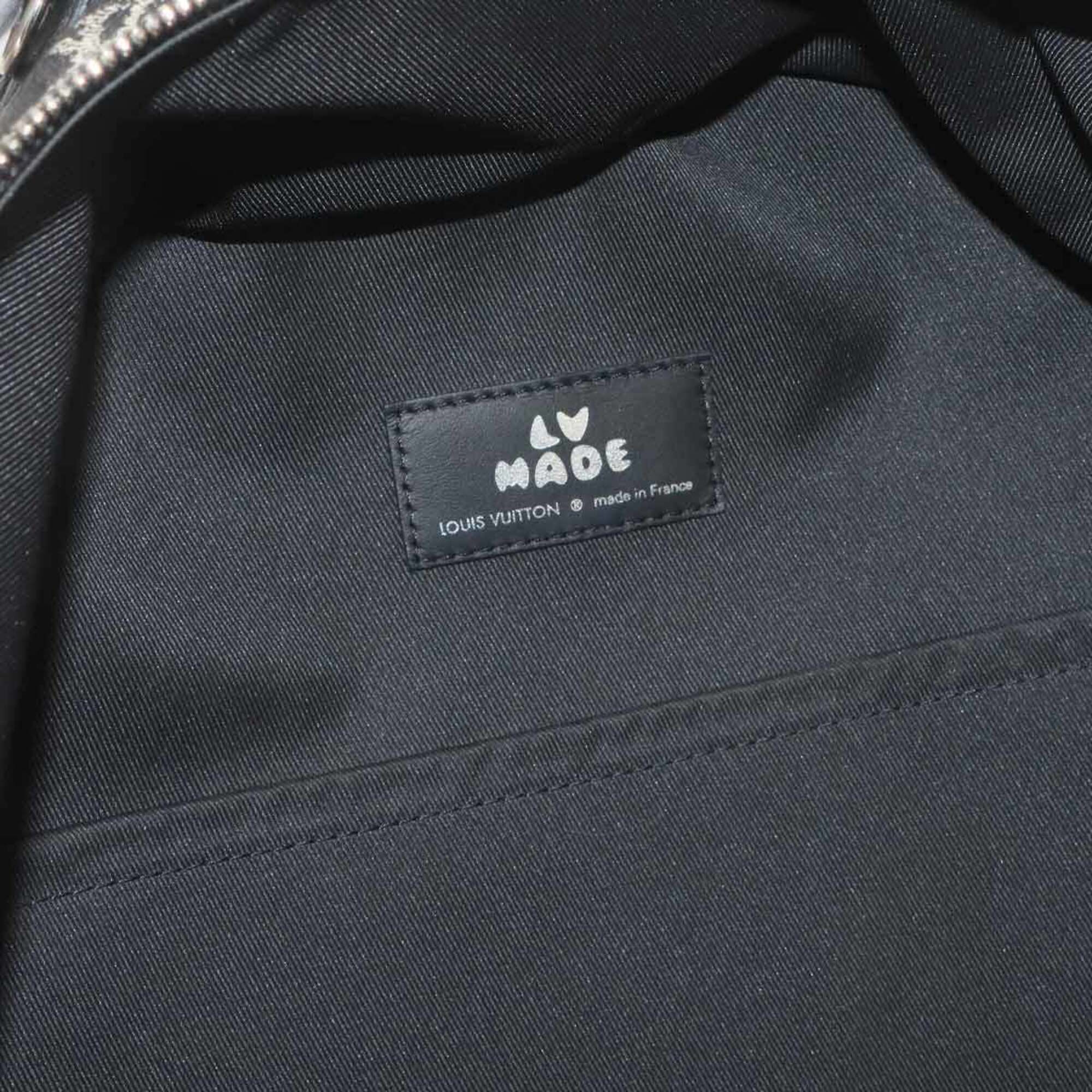 Louis Vuitton LV Squared Multipocket Backpack Monogram Denim Leather Noir M45973 RFID — Like New
