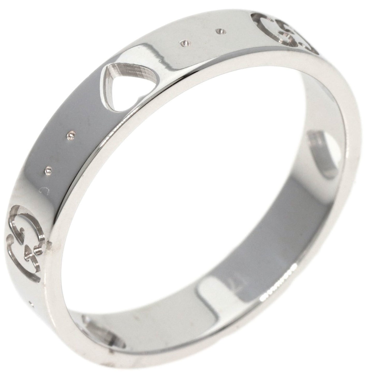 Gucci Icon Amor #17 Ring, 18K White Gold, Women's, GUCCI