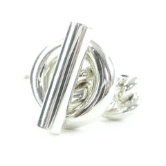HERMES Croisette Ring, AG925, 2023 model, Silver, Size 51 (equivalent to Japanese size), with box, Made in Italy, Weight: 16.5g, Women's — Like New