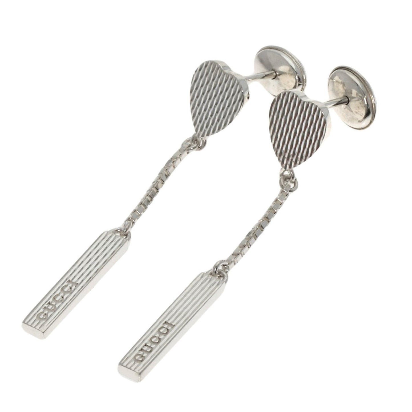 GUCCI Drop Earrings Silver Women's