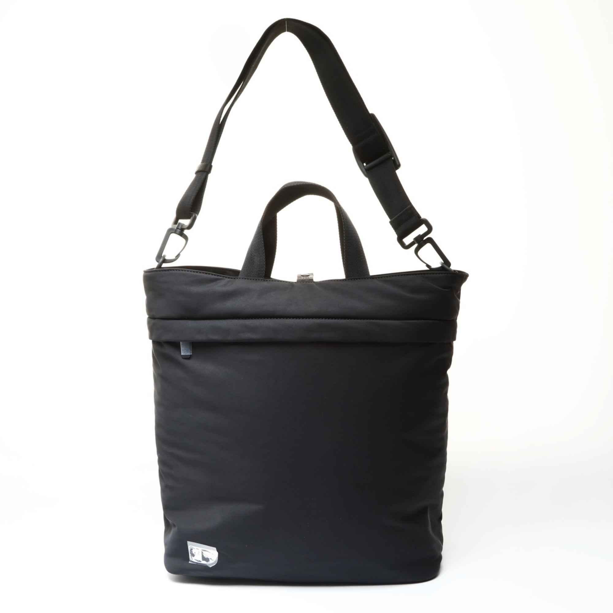 Burberry 2-way Nylon Shield Shopping Tote Bag, Black, WS25782 — Like New