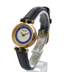 Gucci Sherry Line Watch, Aftermarket Strap, Quartz Movement, Silver Dial, Plated, Women's, GUCCI — Good