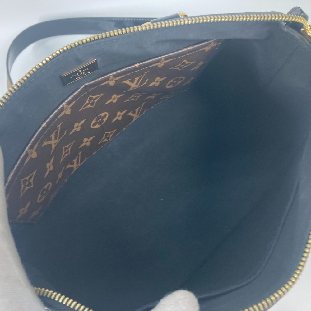 LOUIS VUITTON M54626 Vernis Tote Miroir 2-Way Bag, Shoulder Handbag, Patent Leather/Monogram Canvas, Women's, Noir Black — Like New