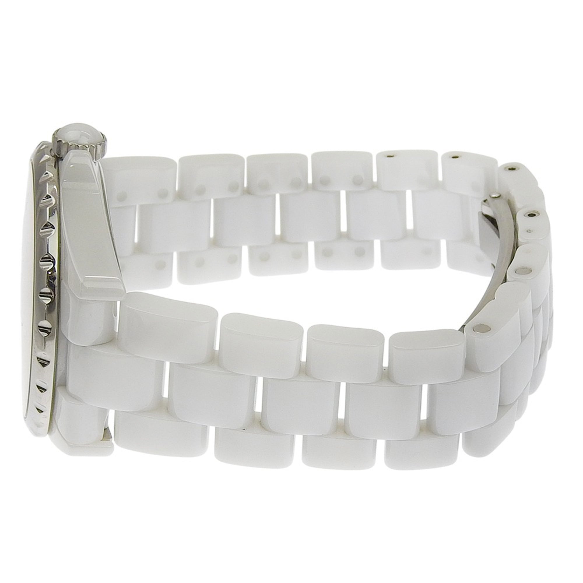 CHANEL J12 Watch, 11 Diamonds, Cal. 2895-2, H4345, White Ceramic with Automatic, Small Seconds, Dial, J12, Boys — Very Good