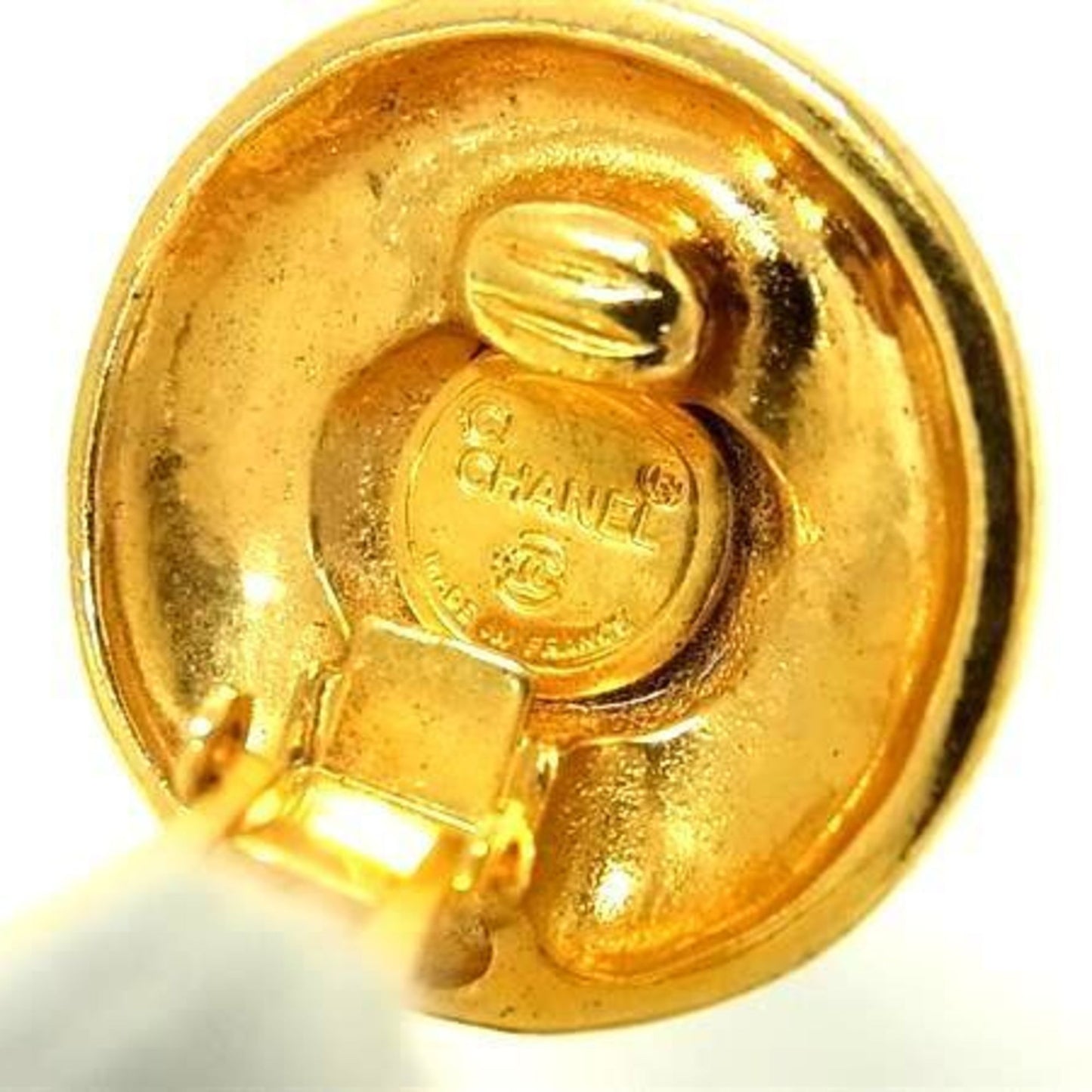 CHANEL Coco Mark Clip-on Earrings - Gold Metal for Women