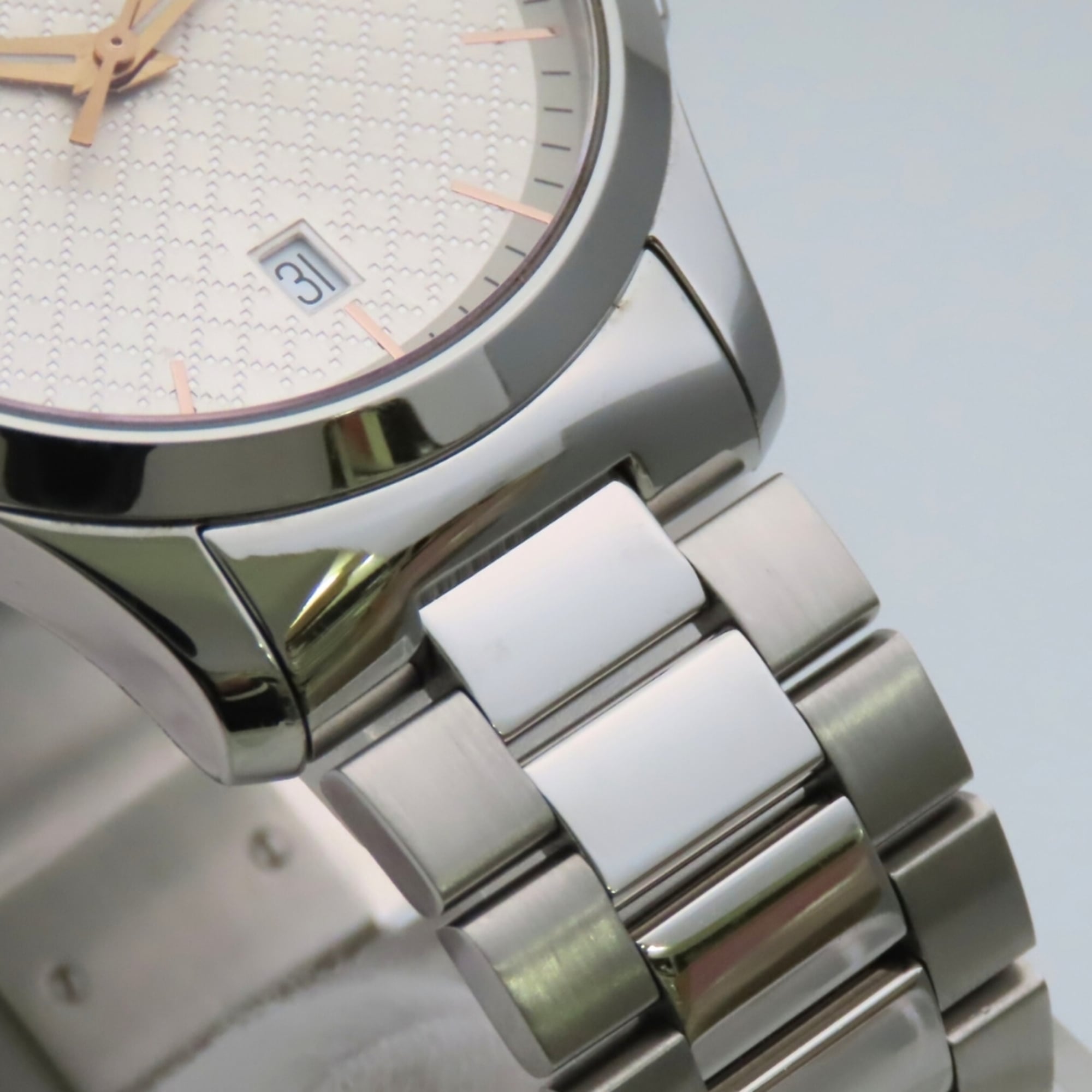Gucci G-Timeless 126.4 SS Diamante Men's Watch GUCCI — Good