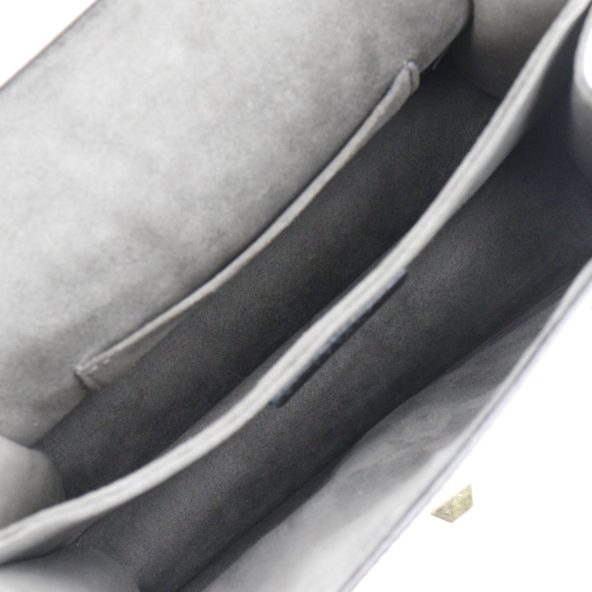 FENDI Canai Shoulder Bag Studs 8M0381-9JU Calf Beige Flap Mini Women's