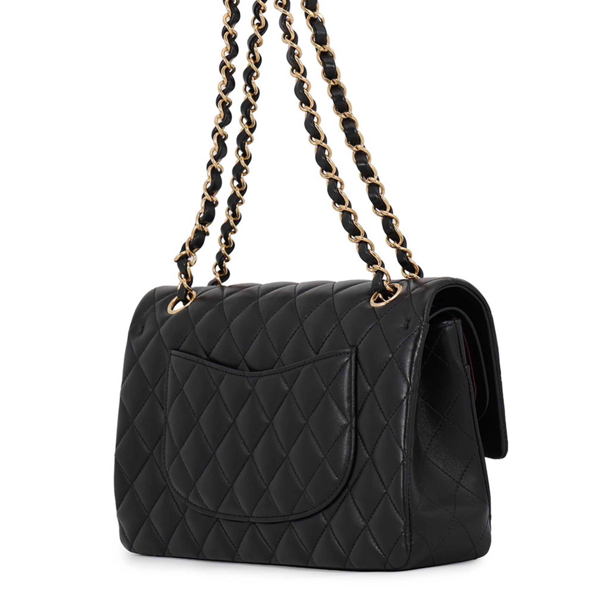 Chanel Chain Shoulder Bag Matelasse 25 Coco Mark Lambskin Double A01112 CHANEL Handbag Women's — Like New