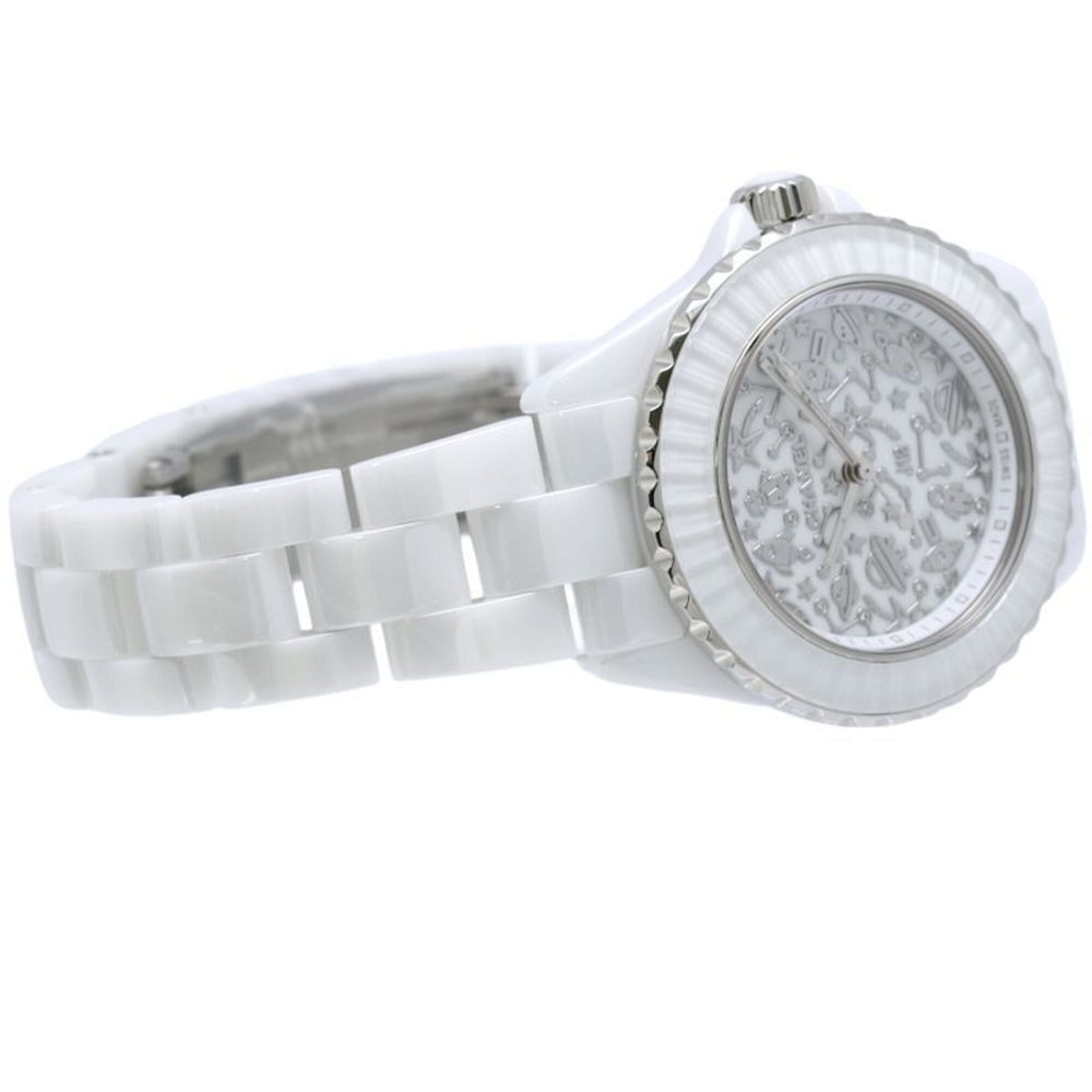 CHANEL J12 Cosmic Diamond H7990 Women's Watch, White Ceramic x Stainless Steel 40440 — New - Store Return