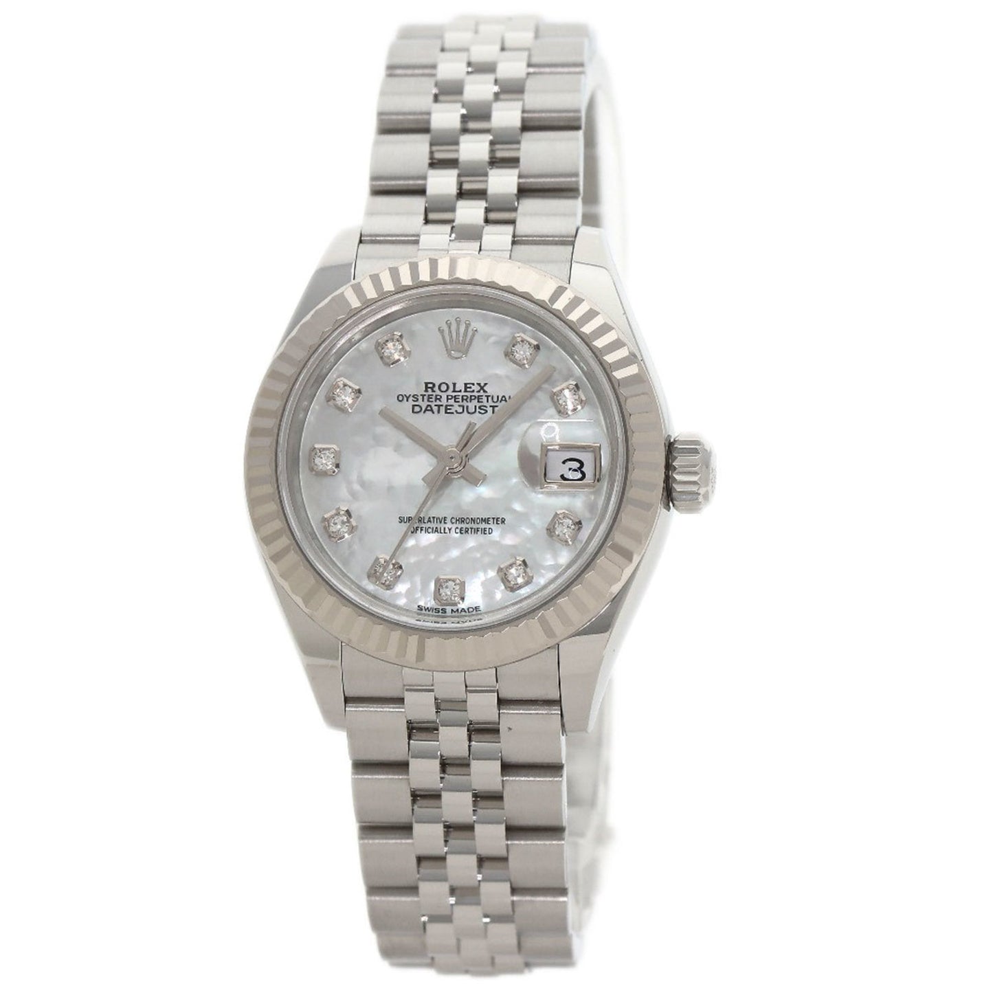 Rolex 279174NG Datejust 10-Piece Diamond Watch in Stainless Steel/SS/18K White Gold for Women