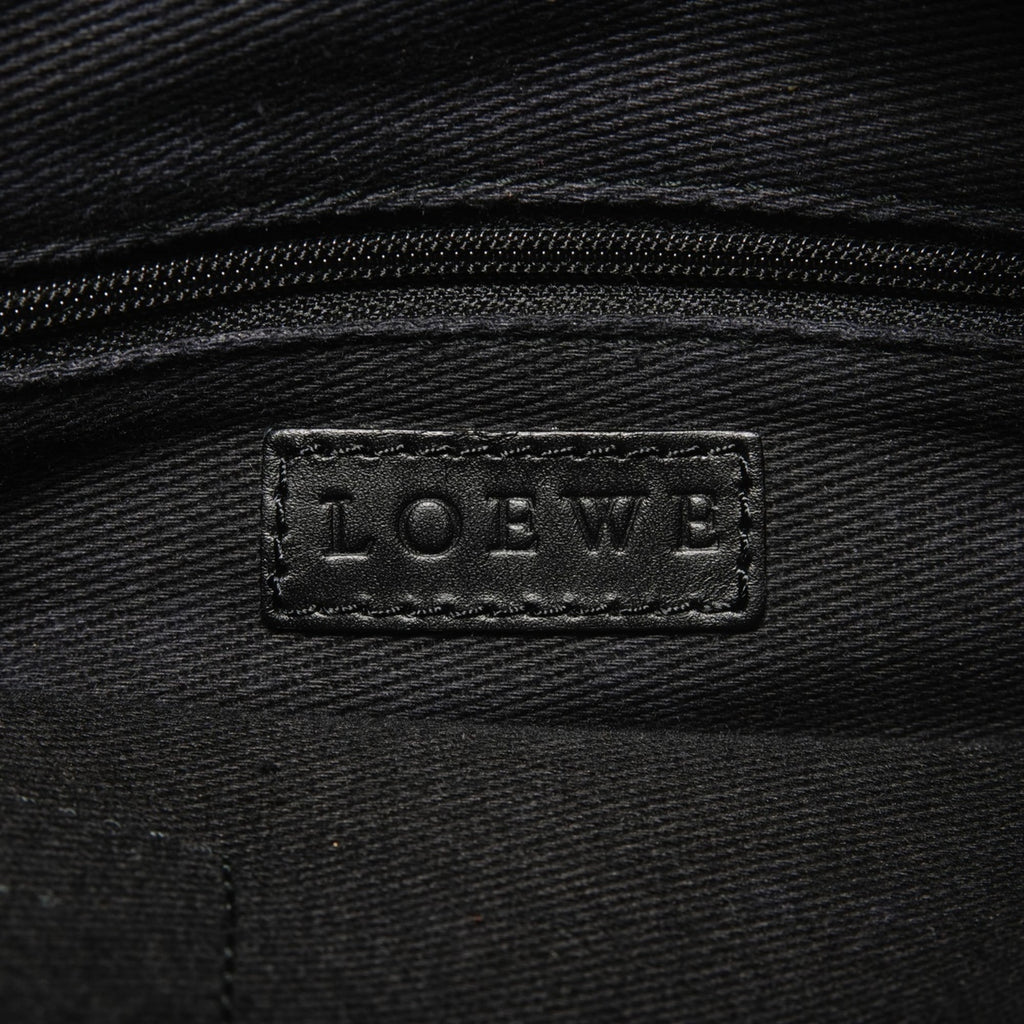 LOEWE Canvas Anagram Repeat Handbag in Black