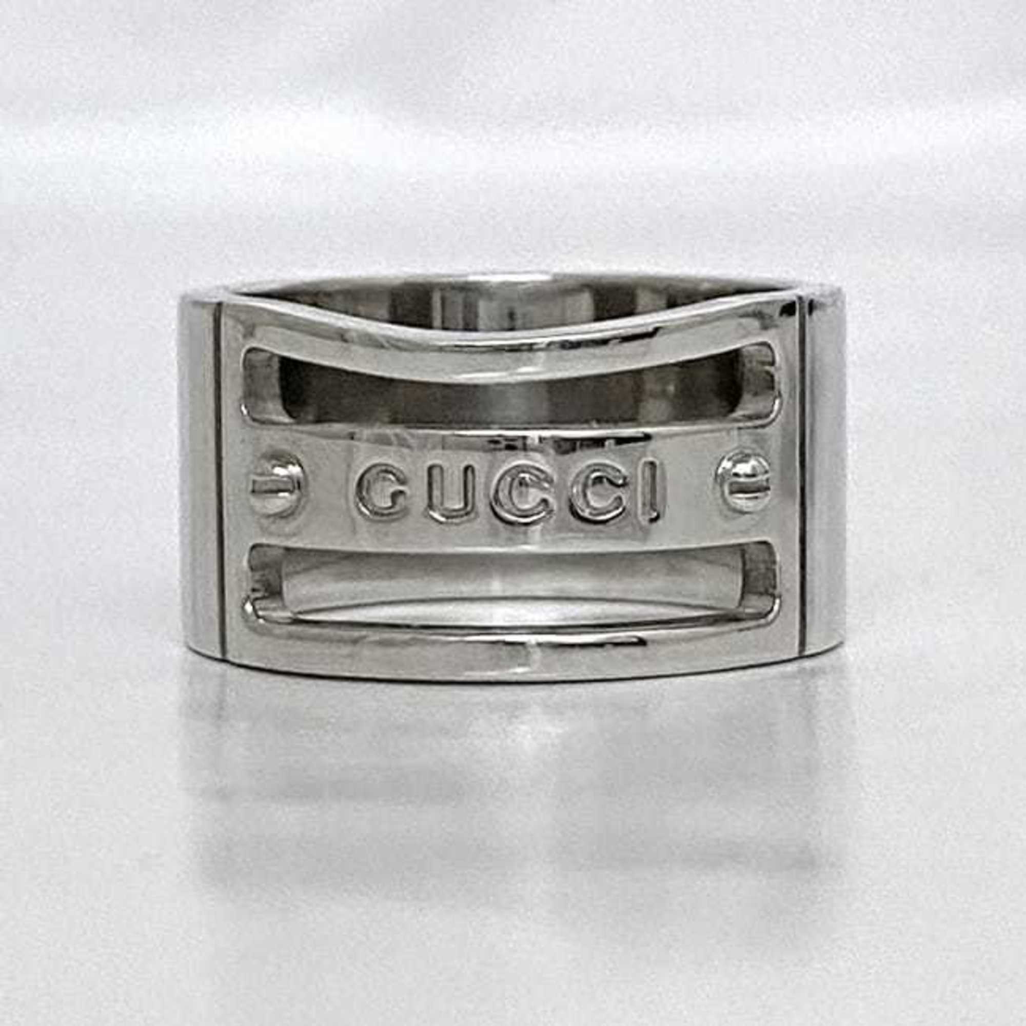 Gucci Ring ec-21087 Silver Size 19 Ag 925 GUCCI Plate Screw Men's — Like New
