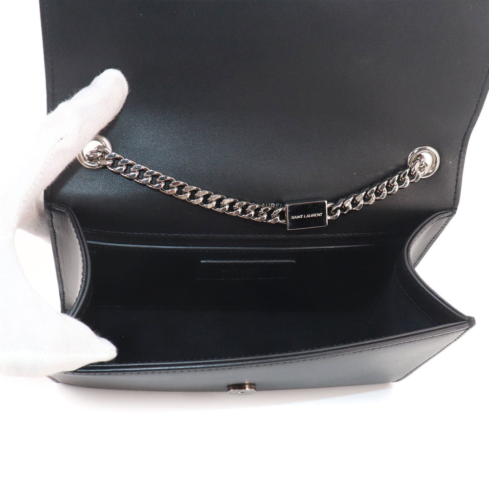 Saint Laurent Kate Small Chain Shoulder Handbag, Leather, Black, 474366 — New - Store Return