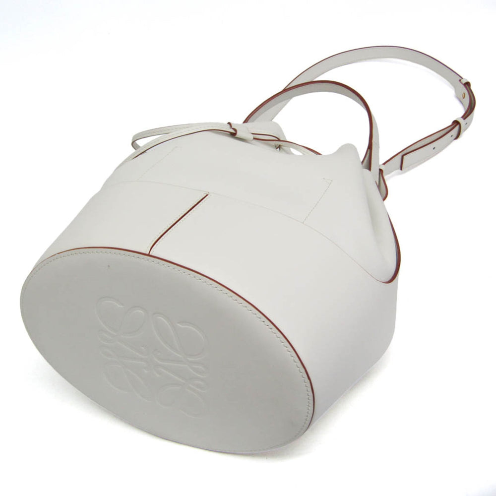Loewe Balloon Medium Women's Leather Shoulder Bag White — Like New
