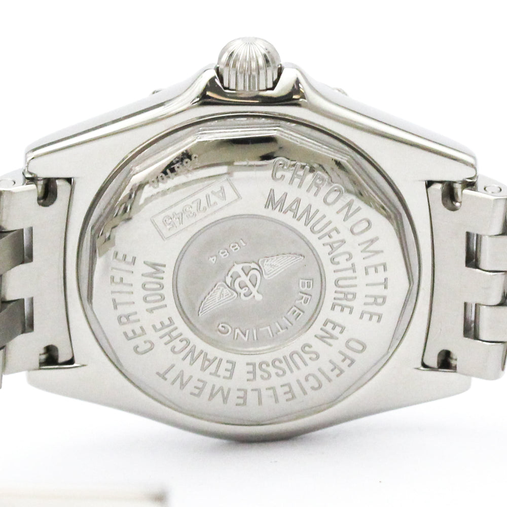 BREITLING Callistino Blue MOP Dial Steel Quartz Watch A72345 Polished — Very Good