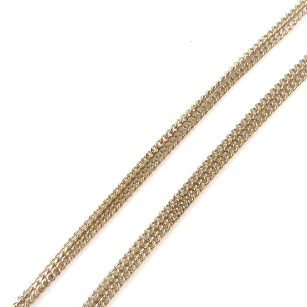 CHANEL A22K Coco Mark Cube Necklace Pendant, Gold, Made in Italy, Weight: 15g, Women's — Like New