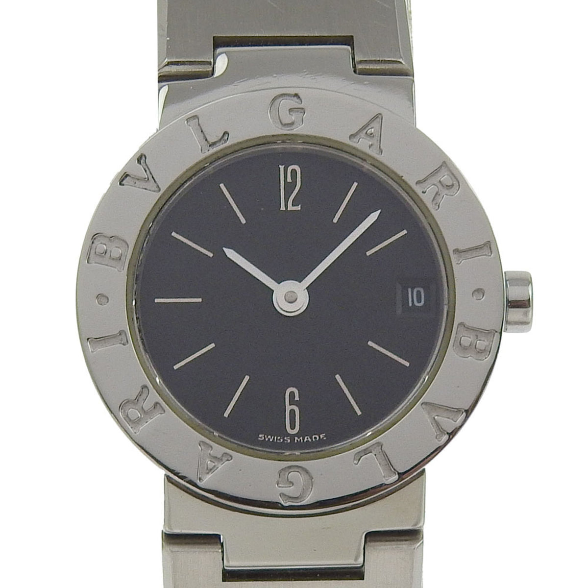 BVLGARI Bvlgari Watch BB23SS Stainless Steel Quartz Analog Display Black Dial Women's I220724028 — Good