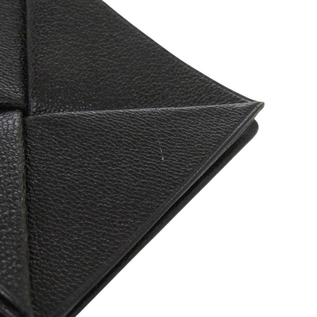 Hermes Excellent condition Hermès Zulu Chevre Black wallet/coin case with 〇Q markings, black, 0776