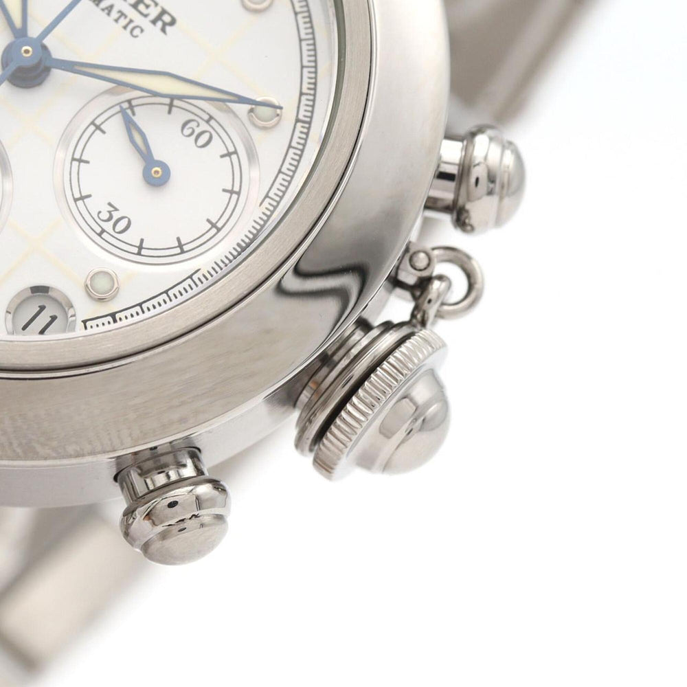 Cartier Pasha C Chronograph W31039M7 Stainless Steel Automatic Watch — Very Good