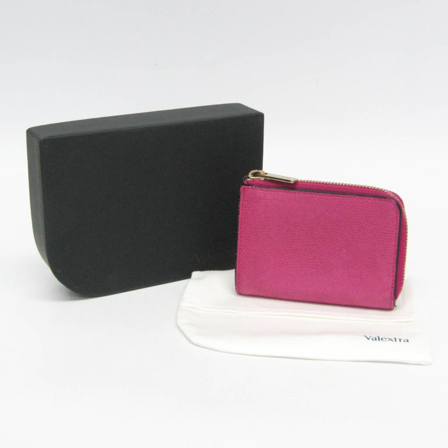 Valextra Multi-case Key Ring Men,Women Leather Coin Purse/coin Case Purple