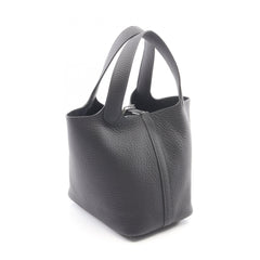 Hermes Picotin Lock PM handbag, leather, Taurillon Clemence women's, navy blue — New - Store Return