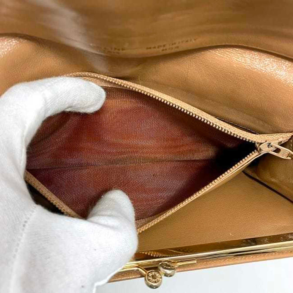 Celine bi-fold long wallet ec-22065 beige macadam leather M06 CELINE for women