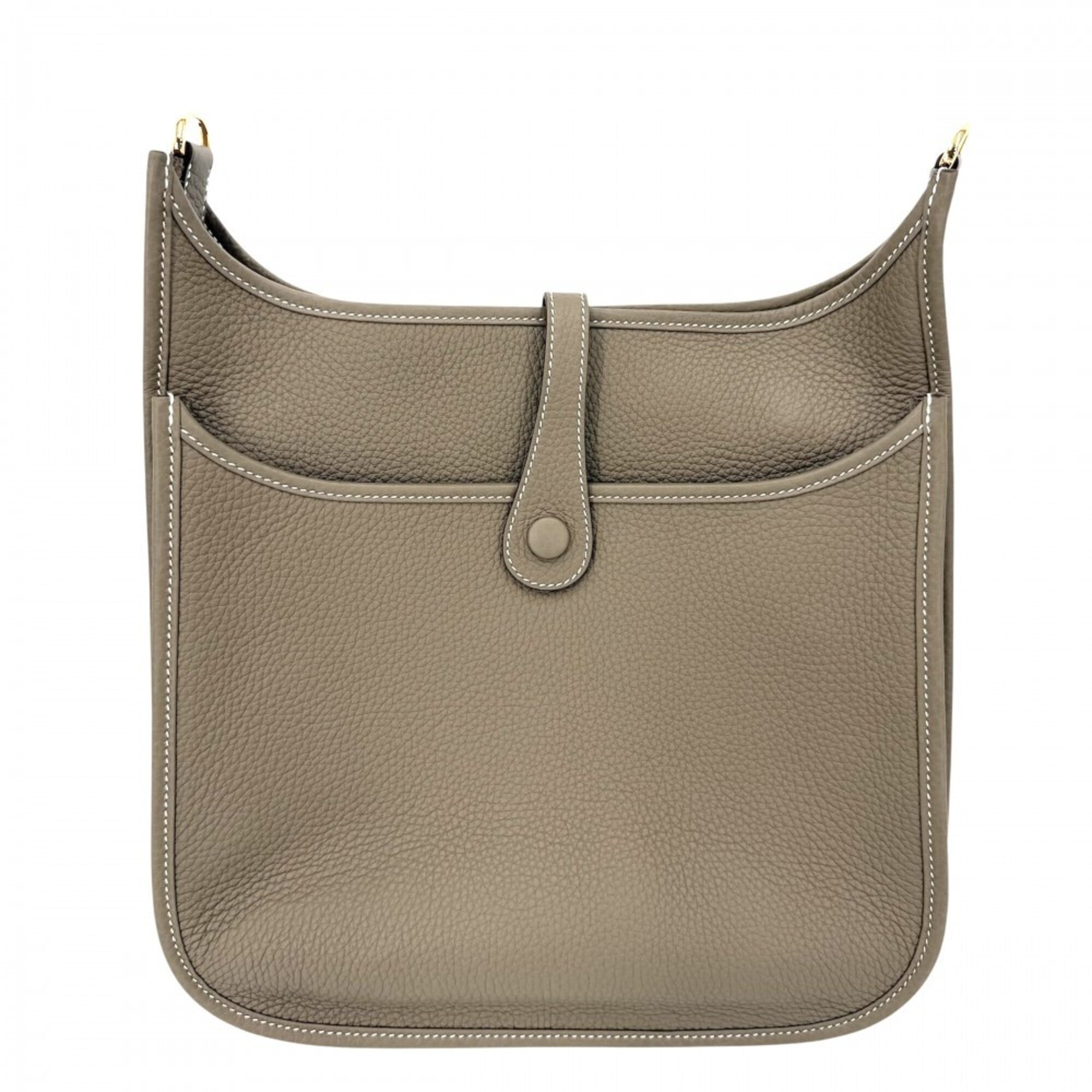 Hermes Evelyne 3 PM Shoulder Bag for Women, Bag, Crossbody HERMES K Stamp, Leather, Brown, Gold Hardware, 2025 Model — Like New