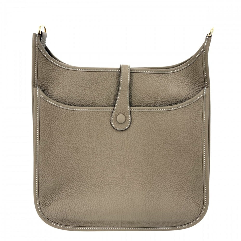 Hermes Evelyne 3 PM Shoulder Bag for Women, Bag, Crossbody HERMES K Stamp, Leather, Brown, Gold Hardware, 2025 Model — Like New