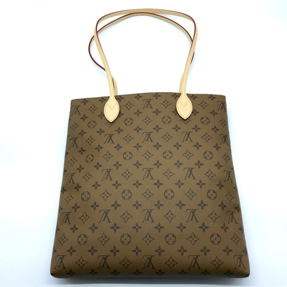 LOUIS VUITTON M45198 Monogram Reverse Video Print Carry It Shoulder Bag Tote Canvas Women's Brown — New - Store Return