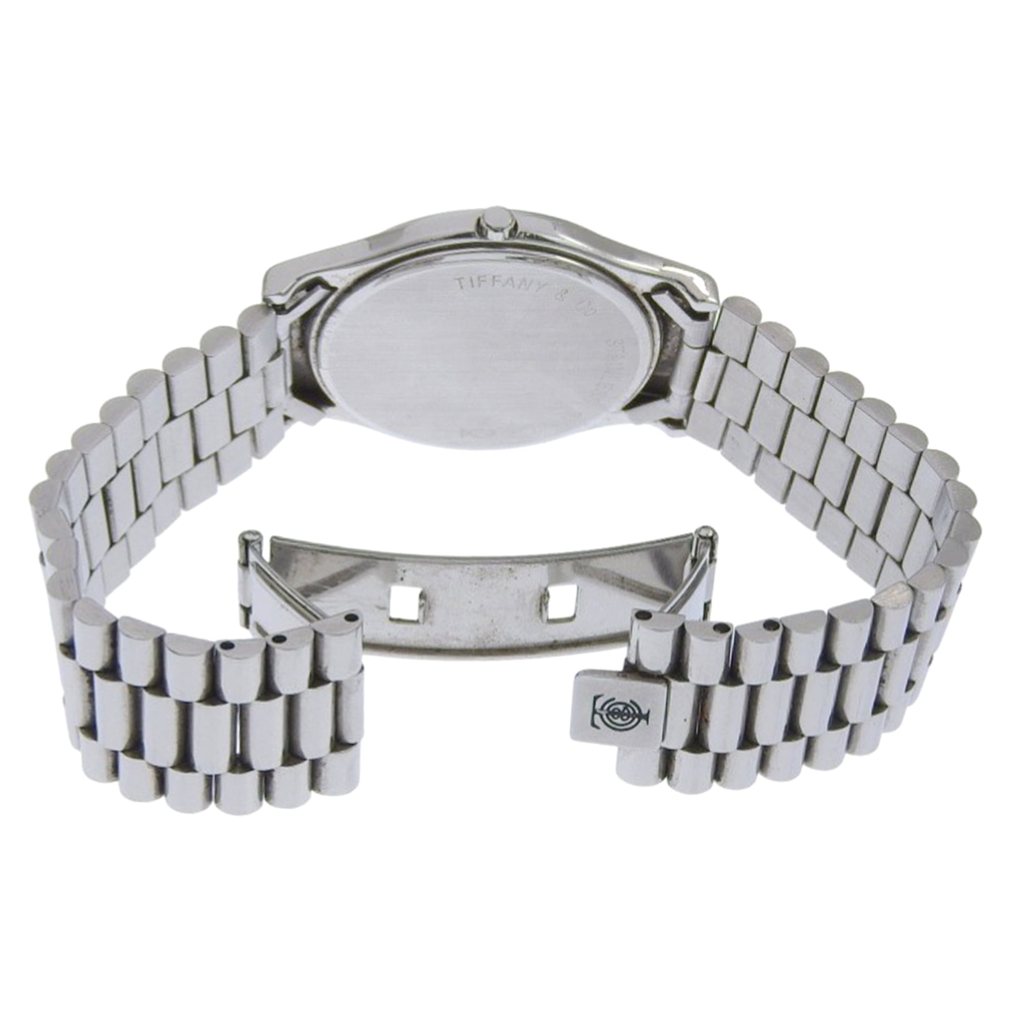 Tiffany & Co. Classic Watch, Stainless Steel, Quartz, Analog, White Dial, Unisex — Good