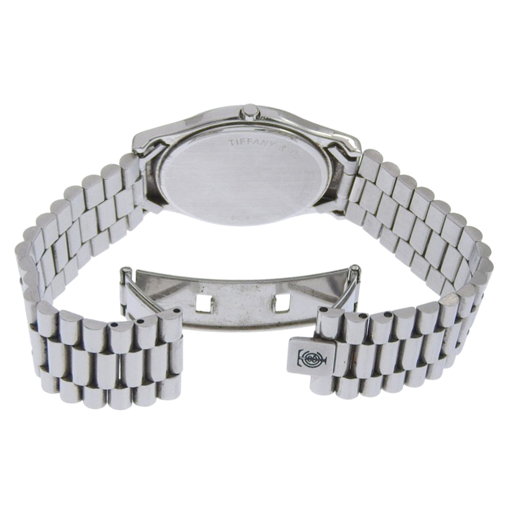 Tiffany & Co. Classic Watch, Stainless Steel, Quartz, Analog, White Dial, Unisex — Good