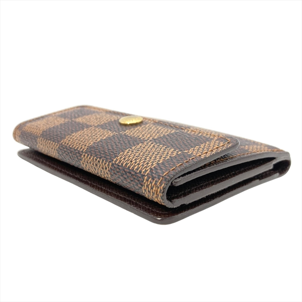 Louis Vuitton Ludlow Tri-fold Wallet, Damier Ebene, N62925, Brown, CT0014