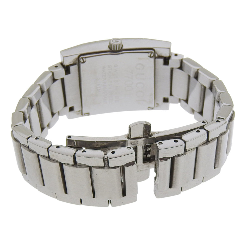 Gucci GUCCI watch 7700L stainless steel quartz analog silver dial women's — Good