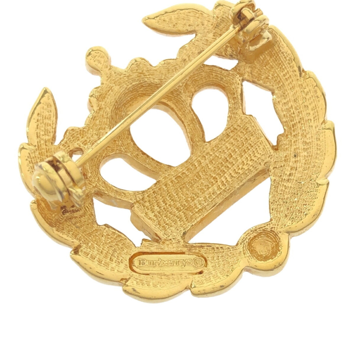 BURBERRY Burberry Laurel Crown Brooch VINATGE Gold Women's Mikunigaoka Store ITITABWSCW16 RM0107V