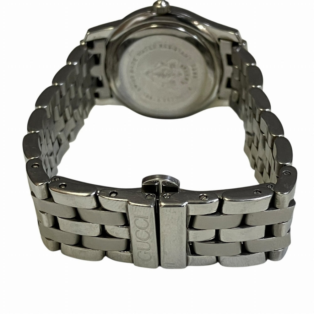 Gucci watch, total weight 63g, stainless steel, quartz movement, black dial, 5500L — Good