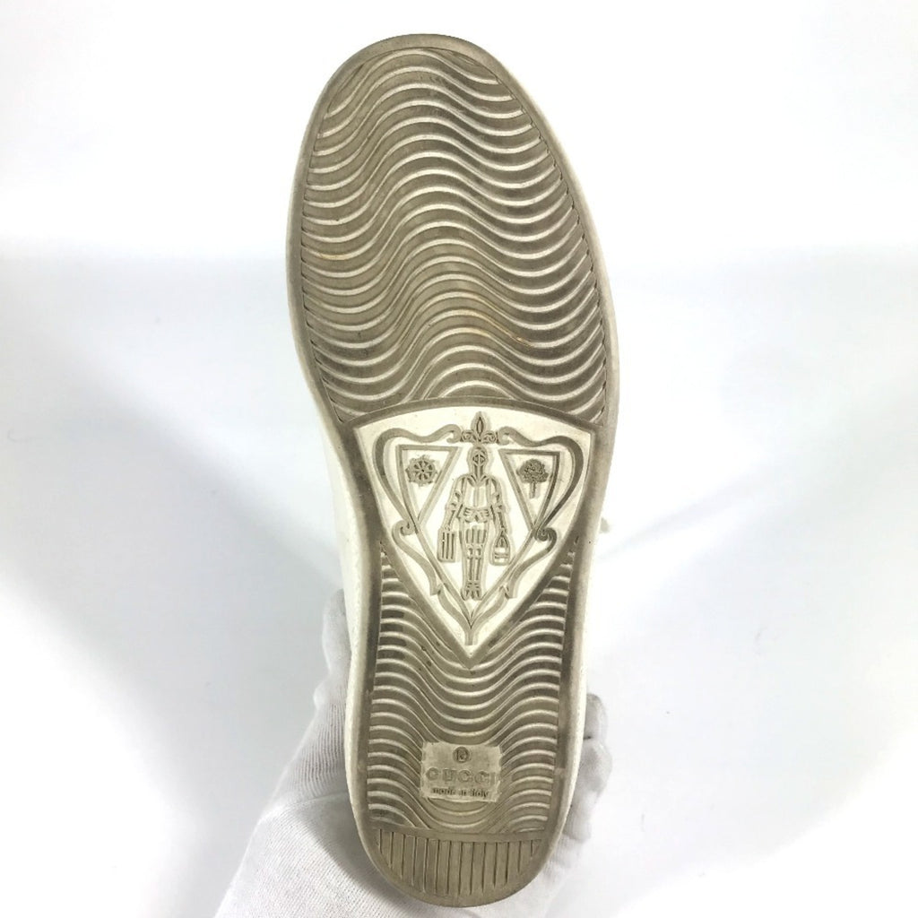 GUCCI 598527 Ace logo two-tone shoes, low-top leather sneakers with Interlocking G, women's white