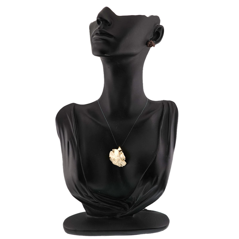 Chanel Camellia Pendant Top, Cachoron, 18K Yellow Gold (750) — Like New