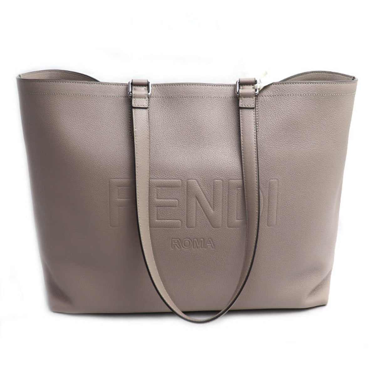 FENDI Go To Shopper Tote Bag CORDA+PAL (Gray) 7VA610 ARD9 F04Y9 Women's — Like New