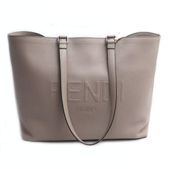 FENDI Go To Shopper Tote Bag CORDA+PAL (Gray) 7VA610 ARD9 F04Y9 Women's — Like New