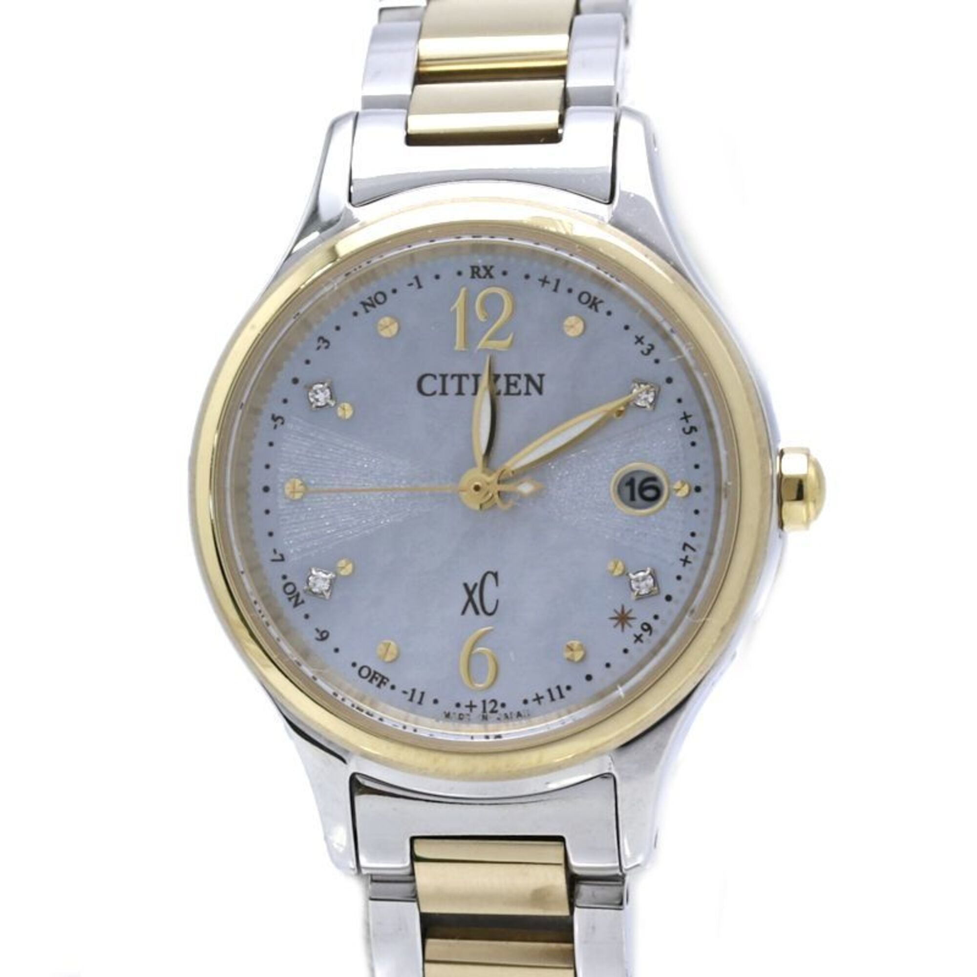 CITIZEN XC Cross Sea Hikari Collection Sakura ES9494-51D4P Diamond Limited Edition Women's Titanium Watch /40411 — Good