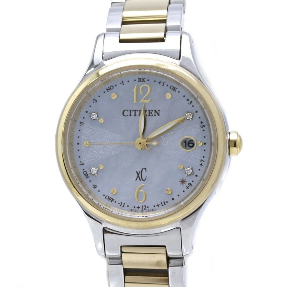 CITIZEN XC Cross Sea Hikari Collection Sakura ES9494-51D4P Diamond Limited Edition Women's Titanium Watch /40411 — Good