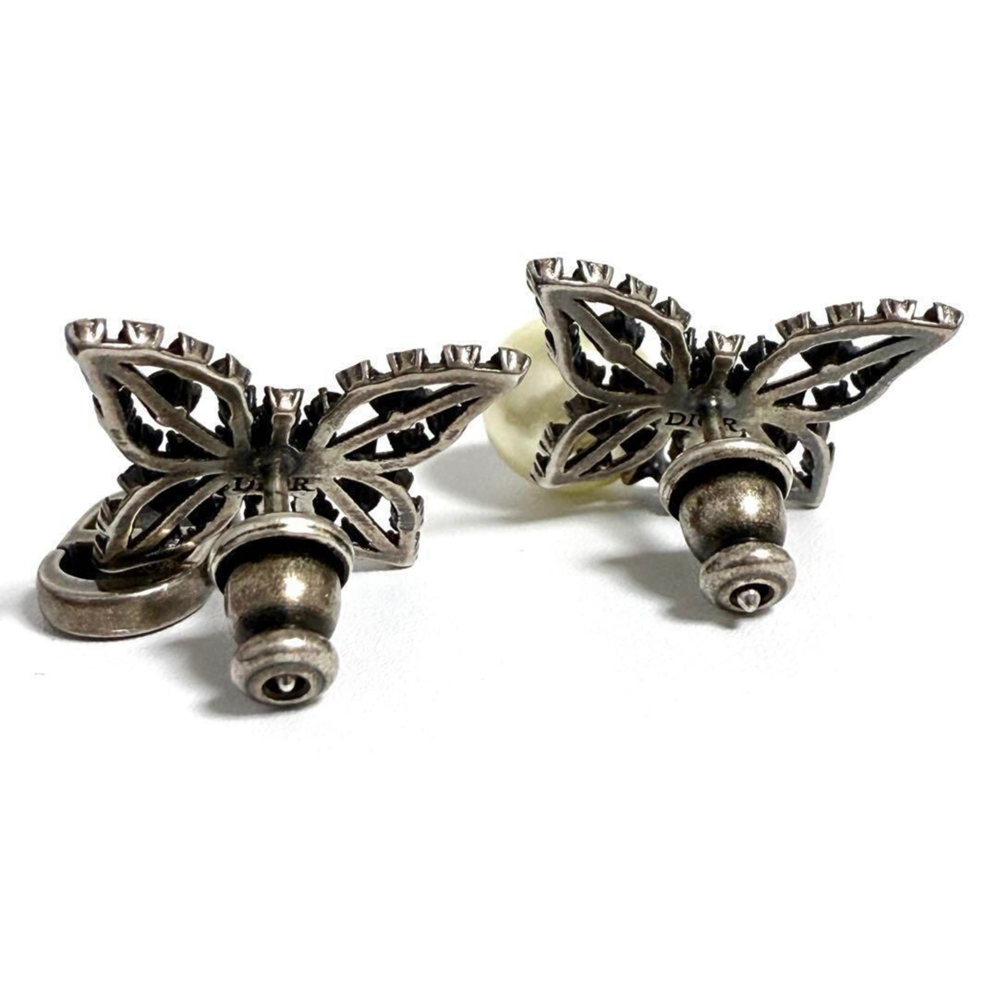 Christian Dior Dior Women's Asymmetrical Earrings Papillon Butterfly — Like New