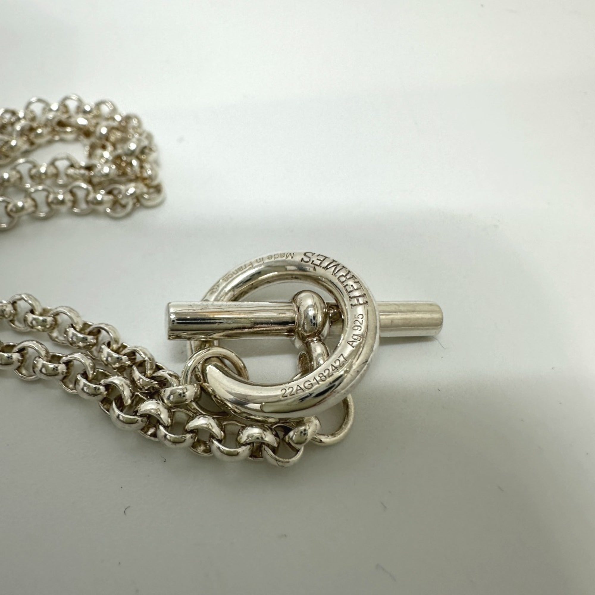 HERMES Hermes Angenera Necklace SV925 Women's Silver — Like New