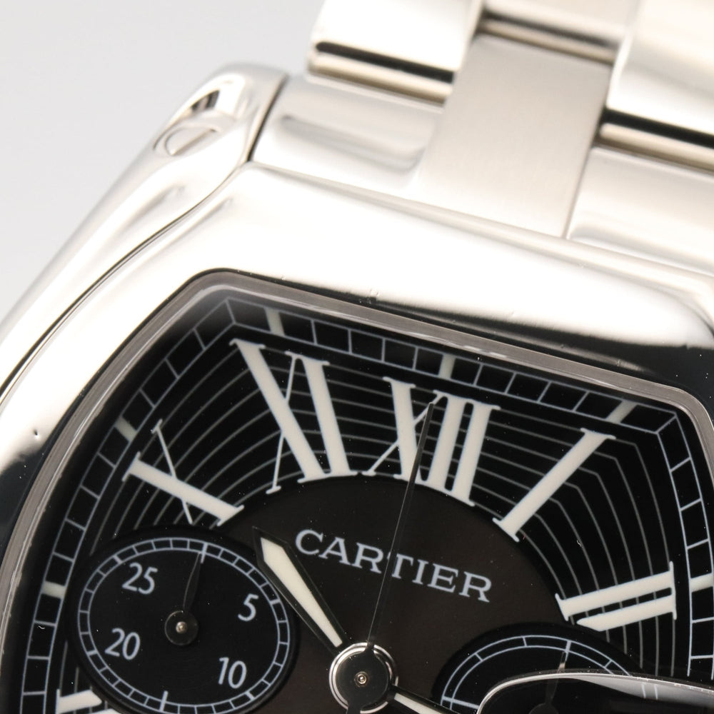 Cartier Roadster Chronograph XL Watch, Stainless Steel, Men's, Black (W62020X6) — Very Good