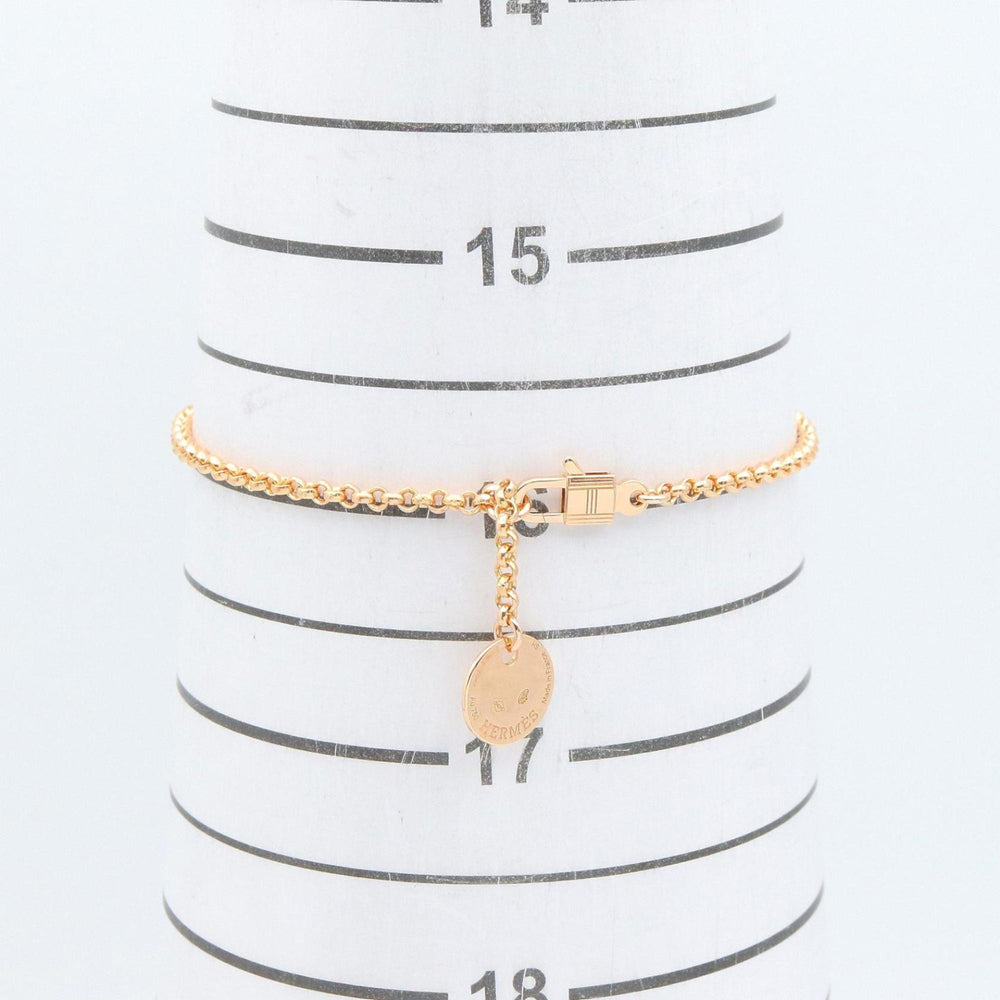 Hermes Kelly Clochette Small Bracelet PM Accessory 18KPG (Pink Gold) Diamond Women's Clear Gold Tone H220463B 00SH — Like New